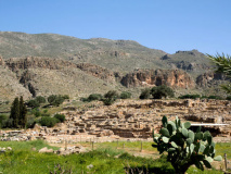 The ruins of a Minoan palace