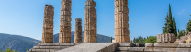 Temple Apollo in the archaeological site of Delphi